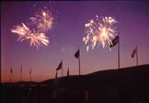 Fireworks hit Lake George every Thursday evening in the summer
