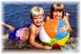 Kids having fun on the Lake George Beaches!!!